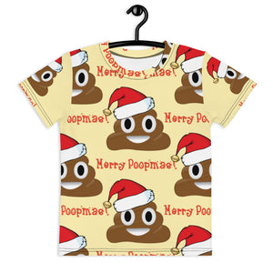 Merry Poopmas Kids crew neck t-shirt