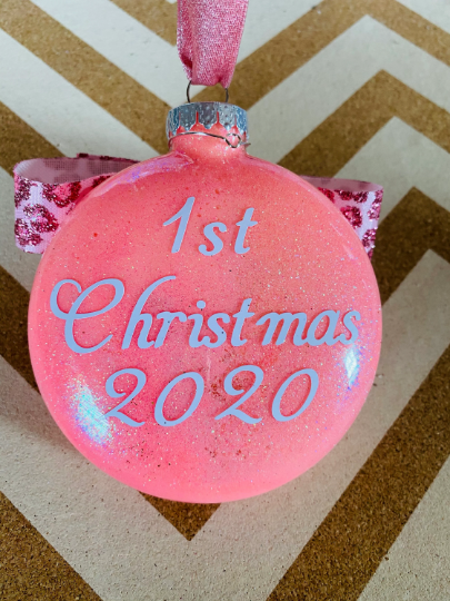 1st Christmas Glass Ornaments