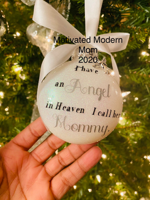 Angel In Heaven - Disc (Glass) Ornament
