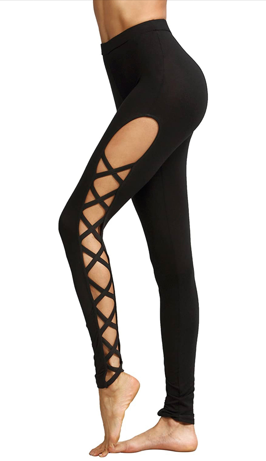 Leggings Women Yoga Workout Pants High Waist Cutout Tights