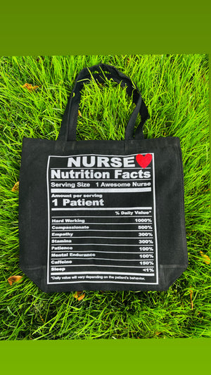 Canvas Tote Bag- Nutritional Facts
