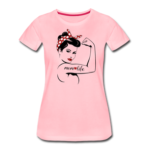 Mom Life Women’s Premium Organic T-Shirt - pink