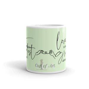 Love Journey White glossy mug