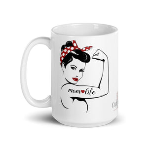 Mom Life White mug