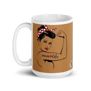 Mom Life Nude glossy mug