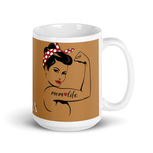 Mom Life Nude glossy mug